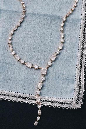 Nadri Charli Baguette Lariat Necklace