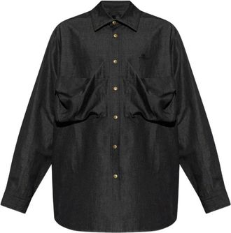 Vivienne Westwood Achilles Overshirt - Heren - Casual Overhemden - Zwart - M - Katoen - Overhemden