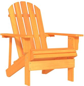 vidaXL Vidaxl - Silla De Jard&iacute;n Adirondack Madera Maciza De Abeto Naranja