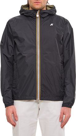K-Way Black Hooded Zip Jacket