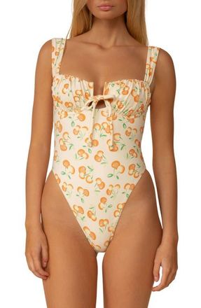 Montce Swim Cherry Sherbet Petal Underwire One-Piece Swimsuit at Nordstrom, Size X-Small