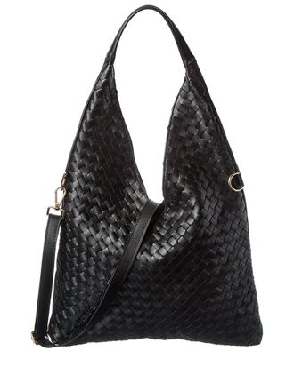 Persaman New York Maisie Hand Woven Leather Hobo