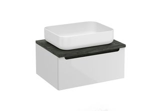Puma Naturel Mueble De Ba&ntilde;o Bajo Lavabo Naturel Stilla 60x30x45 Cm, Blanco (stillad06007dc)