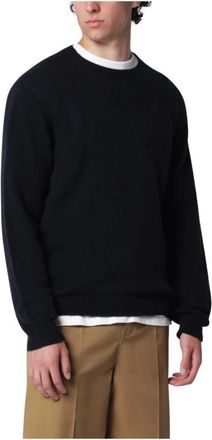 Roberto Collina Truien & Vesten, Heren, Blauw, XL, Wol, Girocollo ML