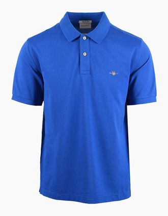 GANT Mens GANT CLASSIC REGULAR POLO SHIRT NAUTICAL BLUE - Size: 44