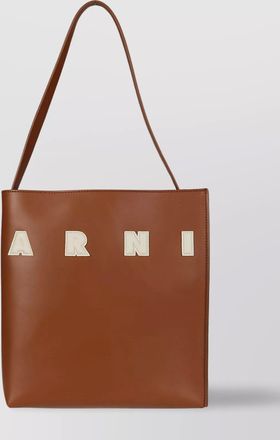 Marni museo small leather tote bag