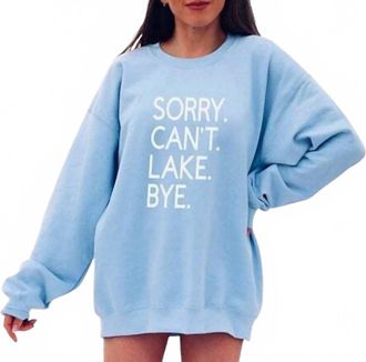 Ash Graphic Oversized Sweatshirt In Blue