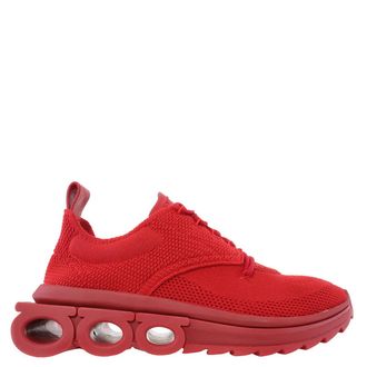 Ferragamo Ferragamo Nima Knit Gancini Low-Top Sneakers