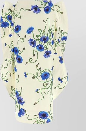 Stella McCartney floral print dress pleated skirt sleeveless