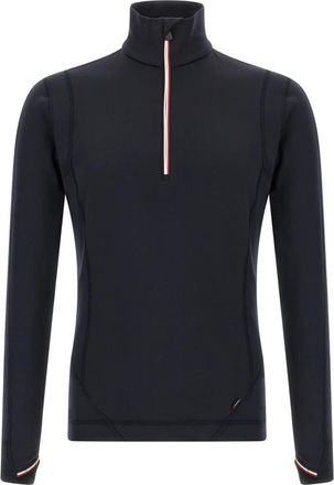 Moncler Polartec Half-Zip Sweatshirt - Heren - Truien - Blauw - Maat: XL Polyamide