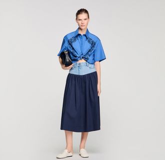 Sandro Embroidered and beaded shirt