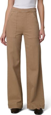 Joe's The Side Zip High Waist Wide Leg Jeans in Desert Tan at Nordstrom, Size 28