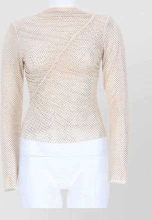Self Portrait crystal-embellished slim-fit jacket