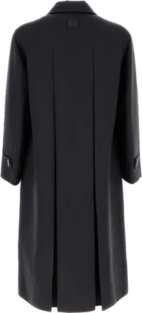 Fendi Mens Interno Coat Gray Virgin Wool Elastane