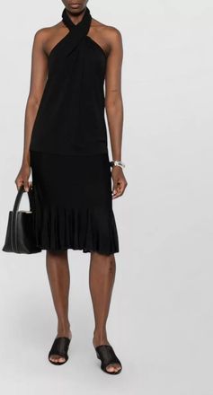 Toteme knitted fluted midi skirt
