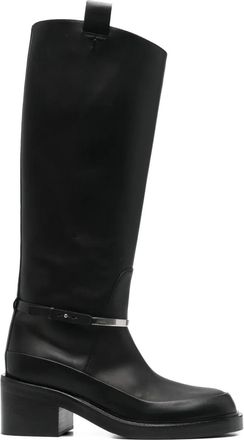 Tod's 60mm metal-strap boots - women - CALFSKIN/Leather/Rubber - 39.5 - Black