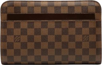 Louis Vuitton Pre-owned Clutches, female, Brown, Size: ONE SIZE Pre-owned Card Holder