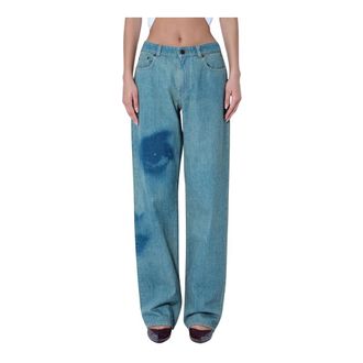 Jean Paul Gaultier Pantaloni in denim a gamba larga - - Jeans - Donna - Blu - W28
