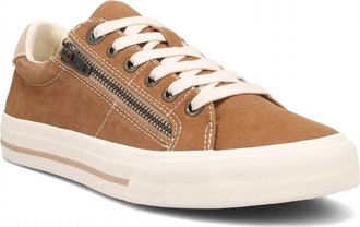 Taos Womens Z Soul Sneaker - Wide In Golden Tan/tan