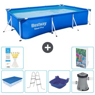Bestway Piscina Bestway Steel Pro Rectangular - 300x201x66 Cm - 7-piezas S140