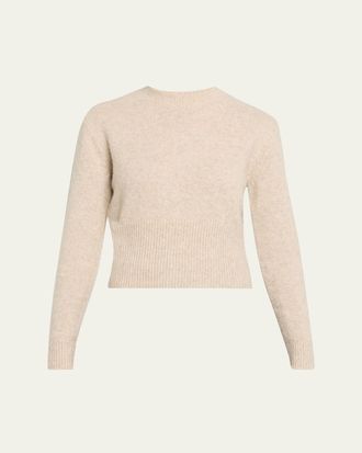 Guest In Residence Alina Crewneck Cashmere-Silk Sweater