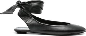 The Attico Cloe Ballerina Flat - Dames - Ballerinas - Zwart - 36 EU - Leer - Schoenen