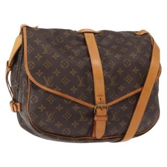 Louis Vuitton Pre-owned Cross Body Bags, female, Brown, Size: ONE SIZE Pre-owned Canvas Cross Body Bag