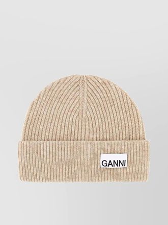 Ganni ribbed beanie