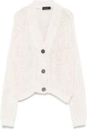 Roberto Collina Beige Katoenmix Boxy Vest - Dames - Vesten - Beige - M - Katoen - Truien & Vesten