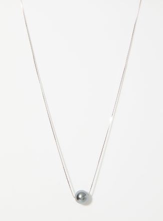 Simons Womens Shiny pearl silver chain