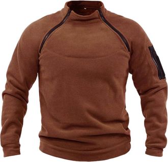 Generic Fleece Pullover Mens Military Outdoor Fleece Jacket Warm Tactical Combat Fleece Pullover Tactical Jacket Fleece Jacket Winter Jumper Sports Jumper Top