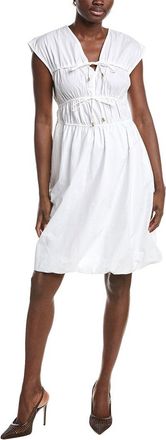 Ellen Tracy Poplin Bubble Hem Dress