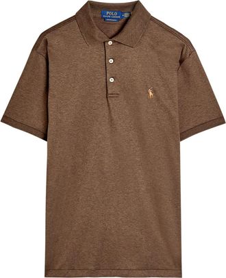 Polo Ralph Lauren Logo-embroidered Cotton Polo Shirt - Brown - Xxl