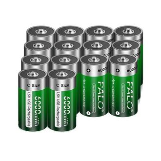 OEM Bater&iacute;a Recargable, Capacidad De 6000 Mwh, Tiempo De Carga R&aacute;pido, 14 Unidades, Tama&ntilde;o C