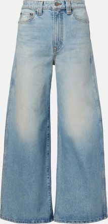 Khaite Jeans Delina a vita alta e gamba larga