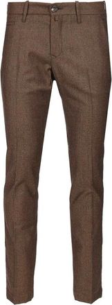 Jacob Cohen Bobby Slim Chino Trousers - male - Jacob Coh&euml;n - Slim-fit Trousers - Brown - W33 - Trousers