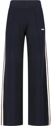 Autry Black Viscose Knit Sweatpants