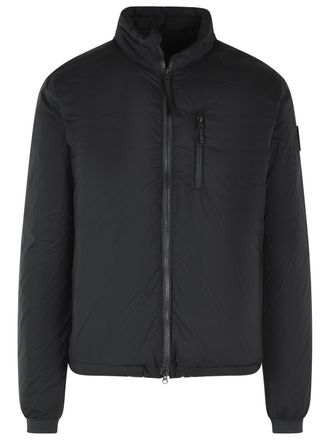 Canada Goose Black Polyamide Down Jacket With Raised Neck And Iconic Detailing