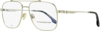Victoria Beckham Womens Navigator Eyeglasses VB2138 040 Silver 56mm
