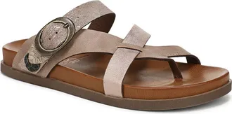 Blowfish Lilac Strappy Slide Sandal in Oak Faux Leather at Nordstrom Rack, Size 8.5