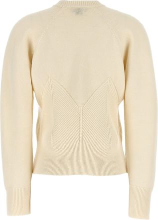 Alexander McQueen Womens White Wool Cardigan Clothing
