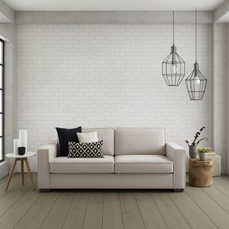 Dmora Talamo Italia - Sof&aacute; Fijo Ylenia, Sof&aacute; De 3 Plazas, 100% Made In Italy, Sof&aacute; De Sal&oacute;n En Tela, Con Reposabrazos Est&aacute;ndar, Cm 220x95h90, T&oacute;rtola, Con E