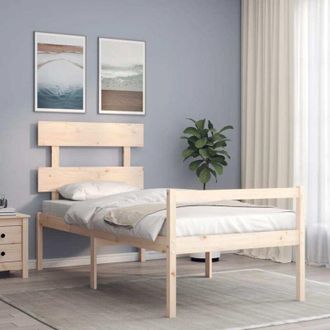 vidaXL Senior Bed without Mattress Small Single Solid Wood vidaXL