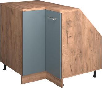 Vicco Armario Para Techo Inclinado Armario De Esquina Rion, Gris Azulado, 75.6 X 81.6 Cm Con 1 Puerta, Carcasa Del Armario 60 Cm De Profundidad, Vicco