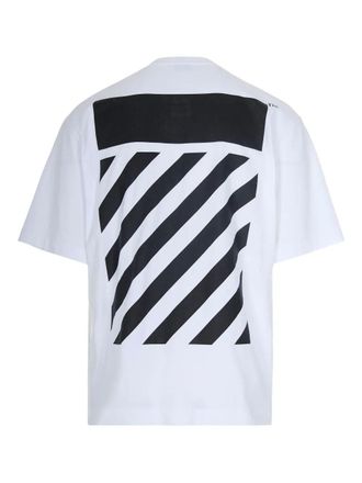 Off-white Flannel Diag Skate S/S Tee White Black