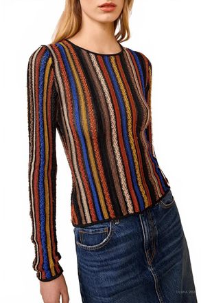 Ulla Johnson Ardith Knit Long Sleeve Top In Zoisite