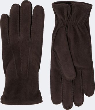 Thom Sweeney Guantes de ante con cachemir
