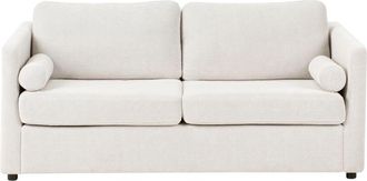 Beliani Sofa Bed INKOO Fabric Off-White
