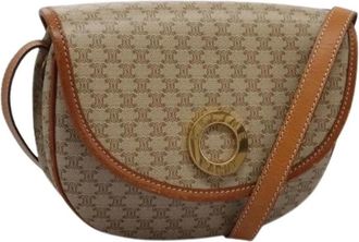 Celine Pre-owned Cross Body Bags, female, Beige, Size: ONE SIZE Pre-owned Canvas Cross Body Bag