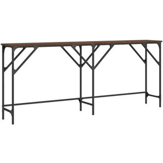 vidaXL Vidaxl - Mesa Consola Madera De Ingenier&iacute;a Marr&oacute;n Roble 180x29x75 Cm